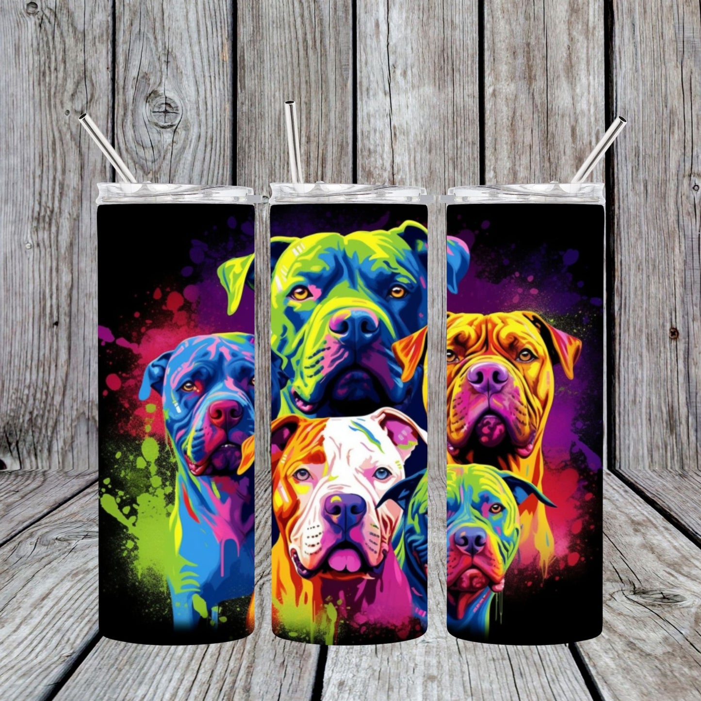 Stainless Steel Sublimated Tumbler Pitbull