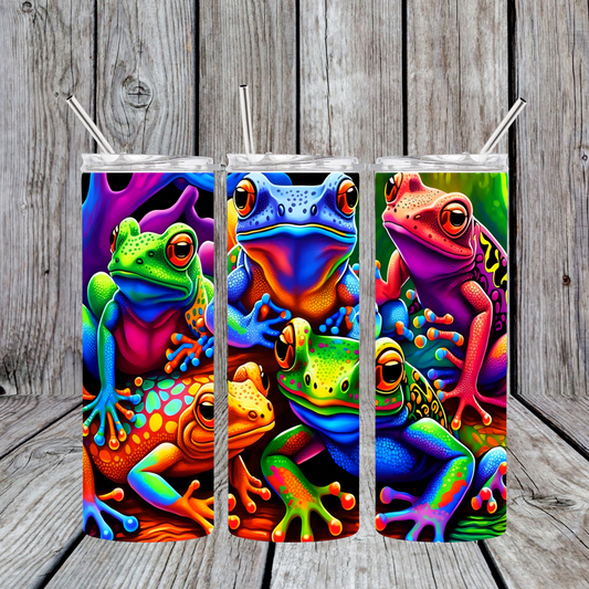 Stainless Steel Sublimation Tumbler Frogs